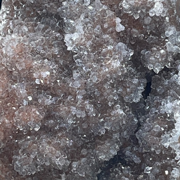 Pink Rainbow Amethyst Cut Base with Red Hematite and a Quartz Banding - Picture 4 of 9